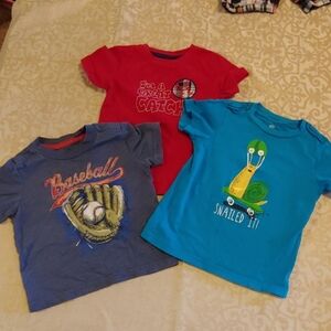 Set of 3 Short Sleeve T-Shirts Size 18 Months